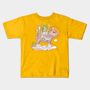 capybara space suits Kids T-Shirt